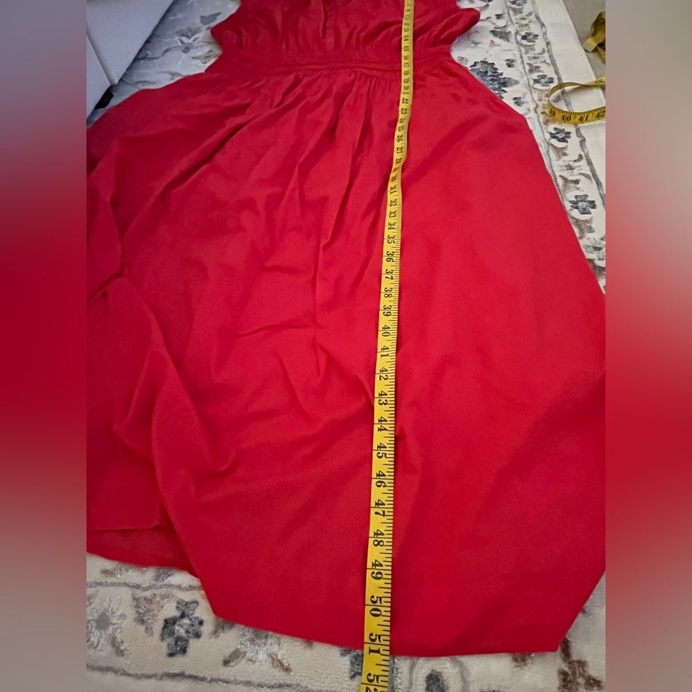Lucky Brand Smocked Dropped Waist Midi Dress size XL - Picture 9 of 12
